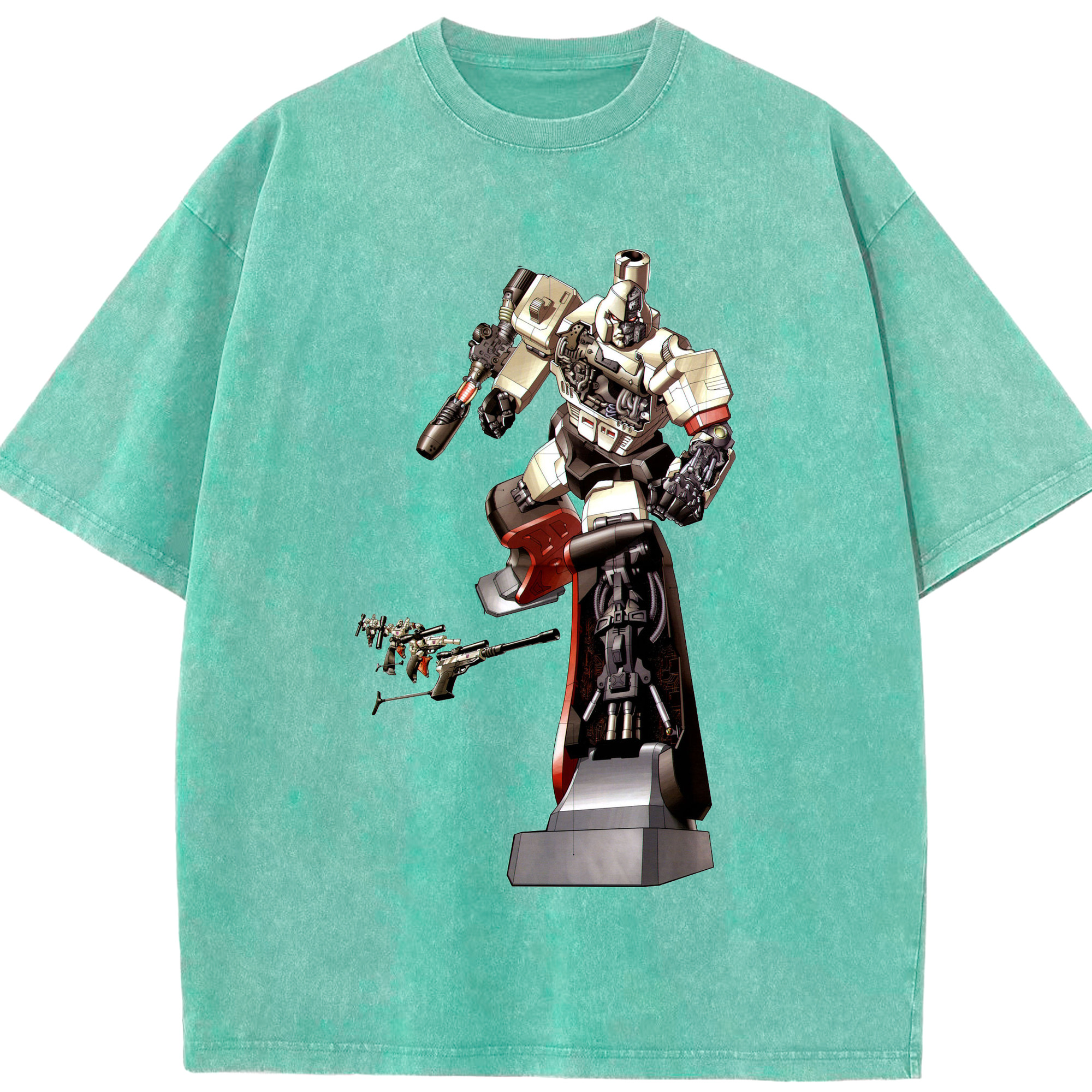 （画像用）  綿100% ヴィンテージ風 半袖Tシャツ（フロントプリント）